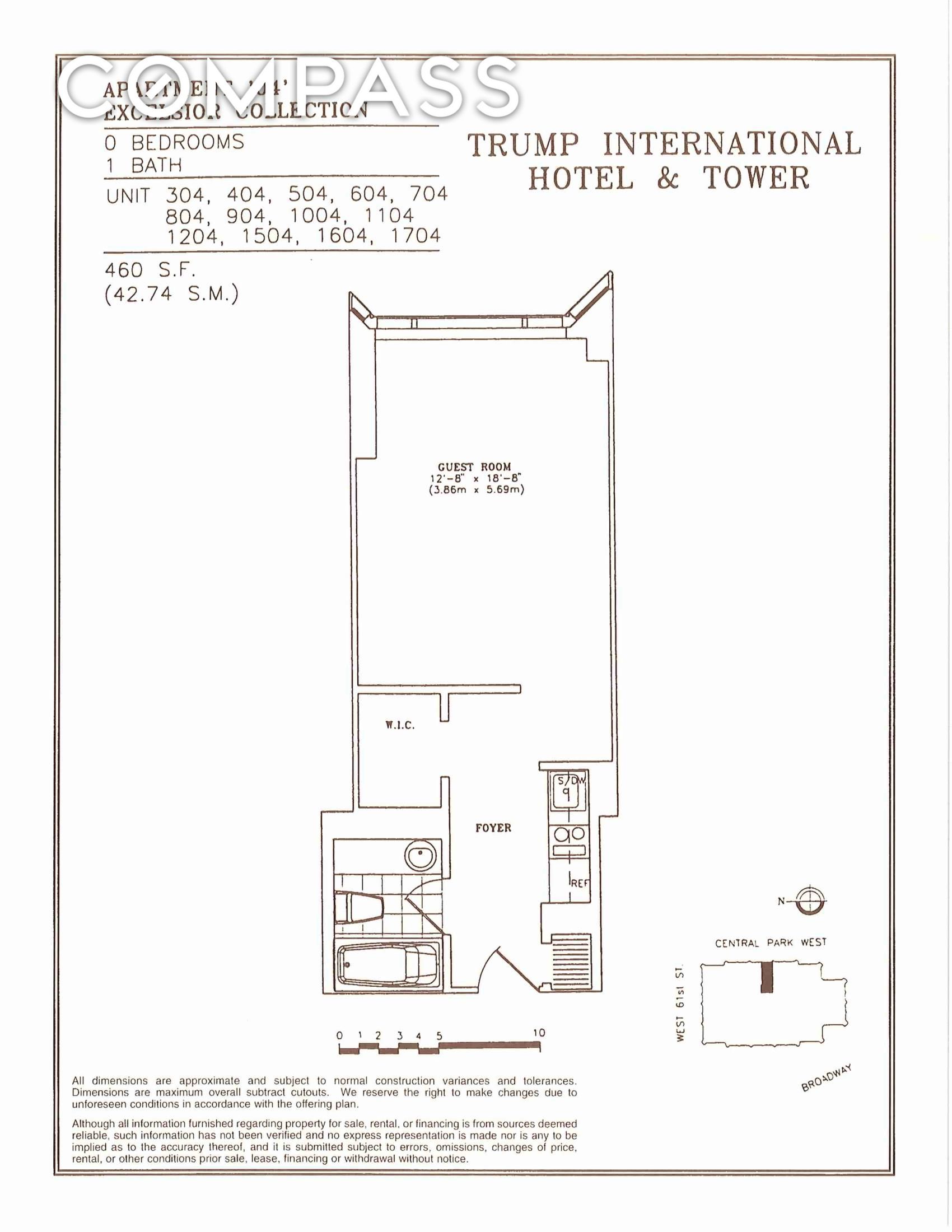 1 Central Park West, New York City NY 10023 A.N Shell Realty