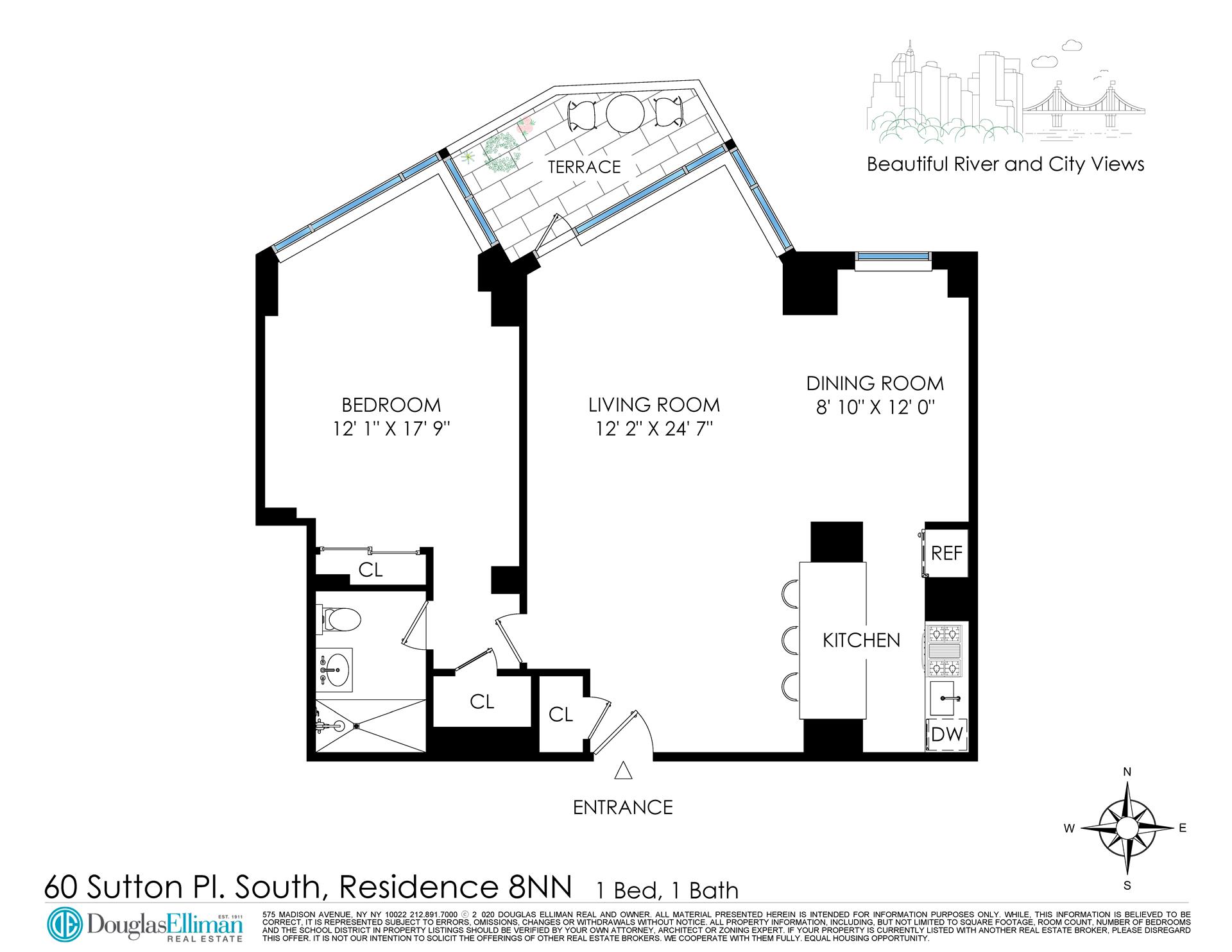 60 Sutton Place South, New York City NY 10022 A.N Shell Realty